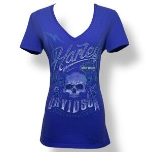 Harley Davidson Bedazzled Skull Tee